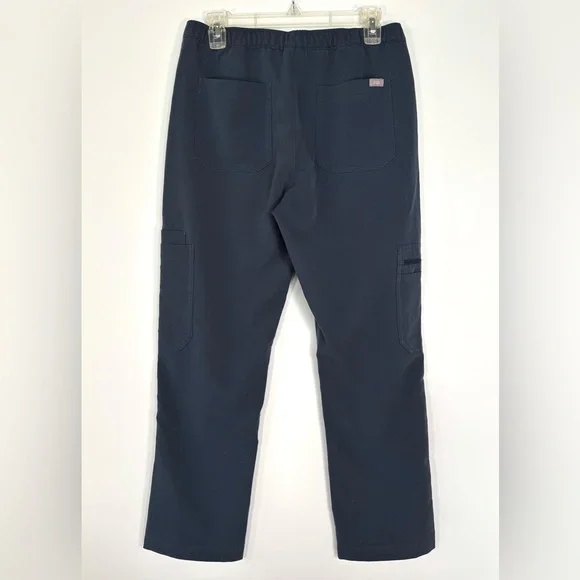 FIGS Scrubs Set Men’s Leon Top Cairo Cargo Pants Dark Blue EUC Size Small - Picture 8 of 11